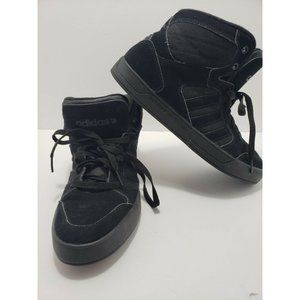 ADIDAS NEO Label Black Suede Leather Ankle Skate Hi Top Athletic Shoes Size 9